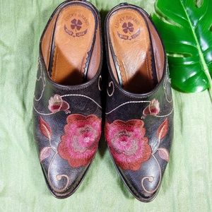 Lucky Embroidered Mules